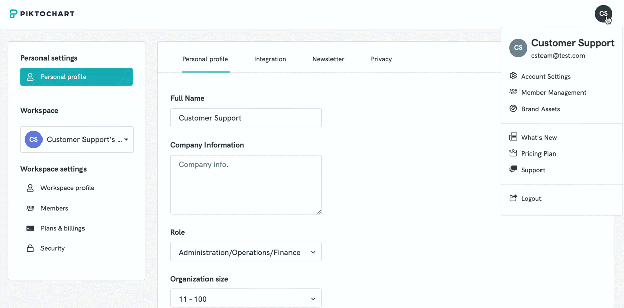 Piktochart subscription